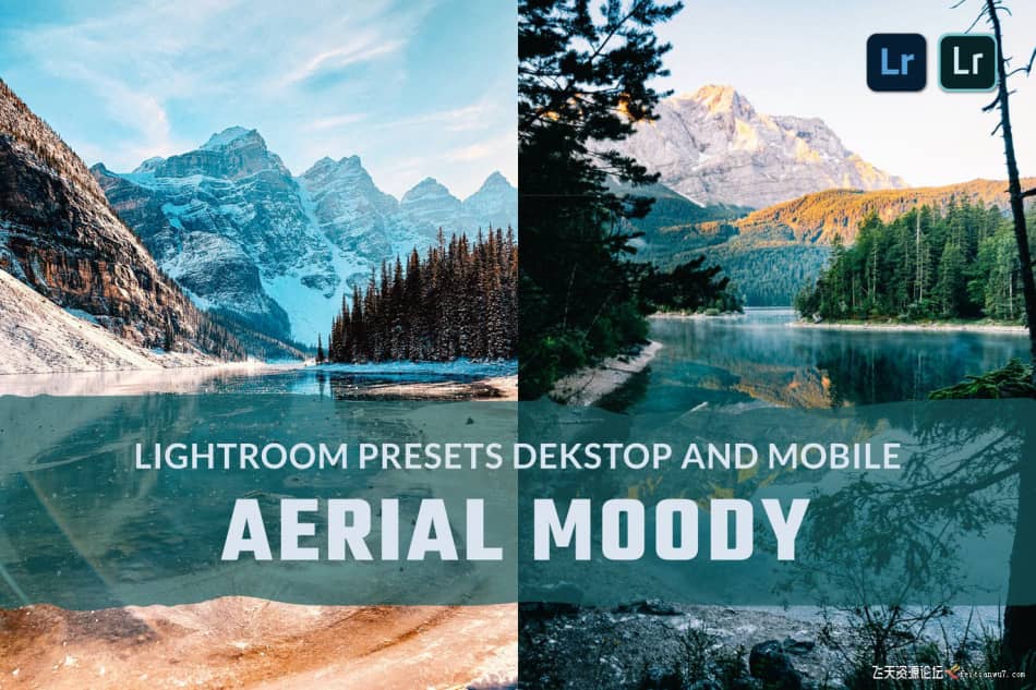 【Lightroom预设】情绪电影风光摄影后期调色Aerial Moody Lightroom Presets LR预设 第1张